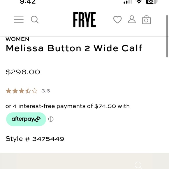 Frye Melissa Button Wide Calf Boot - Picture 4 of 8